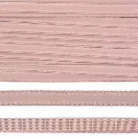 TBY.610 Резинка бельевая (с силиконом) 10мм*10м (S185 серебристый пион)