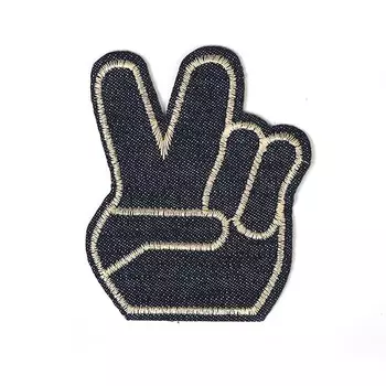 TBY.DEN.09 Термоаппликация джинсовая РУКА 100*80мм