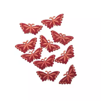 Термоаппликация бабочка маленькая 0411-0903 (6073 бордовый)