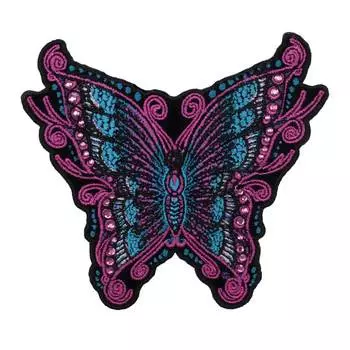 Термоаппликация 'Бабочка со стразами' 9,5*10,5см Hobby&amp;Pro