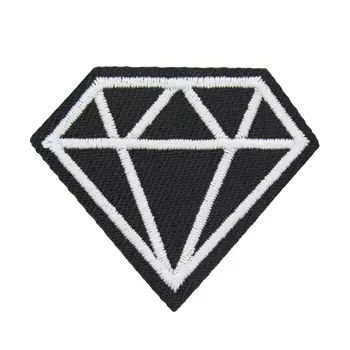 Термоаппликация 'Бриллиант', черн/бел, 4.8*3.8см, Hobby&amp;Pro