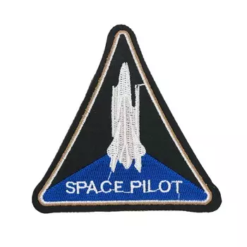 Термоаппликация 'Космический пилот', синяя, 10*10см, Hobby&amp;Pro