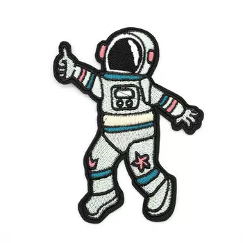Термоаппликация 'Космонавт', голубой 8,3*11см, Hobby&amp;Pro