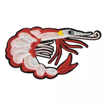 Термоаппликация 'Креветка', красная, 7*11.2см, Hobby&amp;Pro