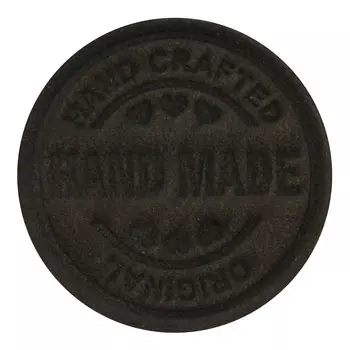 2 Термоаппликация из кожи Hand Made D3,4см, 100% кожа (42 темно-коричневый)