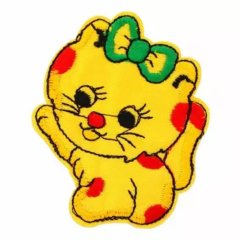 Термоаппликация LML044-5 'Котенок с бантиком' 1шт Hobby&amp;Pro basic