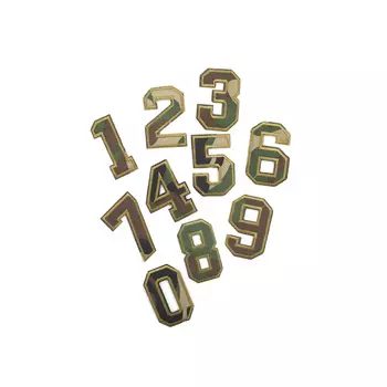 Термоаппликация LML218 'набор цифр' (10 шт) (хаки)