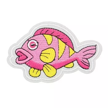 Термоаппликация 'Морская рыбка', розовая, 6*9.1см, Hobby&amp;Pro