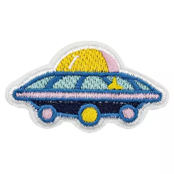 Термоаппликация 'НЛО', 5.6*3.1см