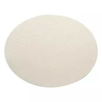 207 Заплатка термоклеевая из кожи овал средний 9,9*12,7см, 2шт в уп., 100% кожа (06 бежевый)