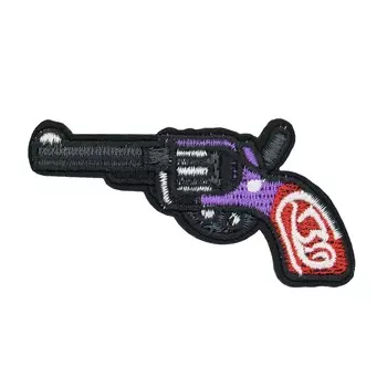 Термоаппликация 'Пистолет', черный, 8.5*4.5см, Hobby&amp;Pro