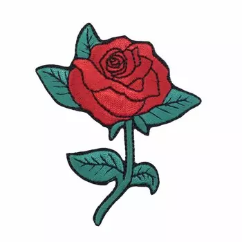 Термоаппликация 'Роза' 8*6,5см Hobby&amp;Pro