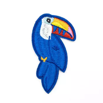 Термоаппликация 'Тукан', синий 6,8*4см, Hobby&amp;Pro