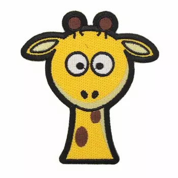 Термоаппликация 'Удивленный жираф' 7,5*8,5см Hobby&amp;Pro