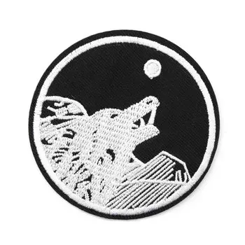 Термоаппликация 'Волк', черно-белый 7*7см, Hobby&amp;Pro