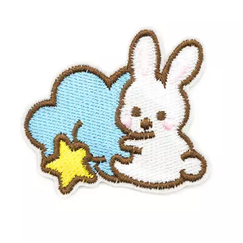 Термоаппликация 'Зайчик со звездой', 5,2*5,7см, Hobby&amp;Pro