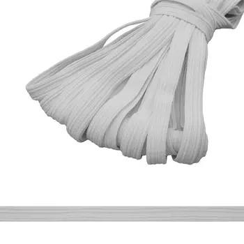 Тесьма эластичная,10мм бел. (10*10м) (С912)