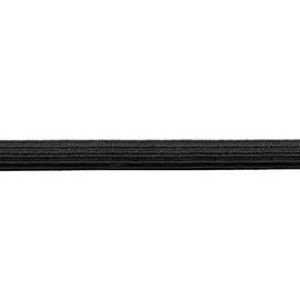 Тесьма эластичная, 7 мм (10м*10), (продежка) черная (С1121/1)