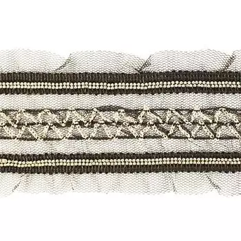 Тесьма CTZ9571 *4.57м (серебро)