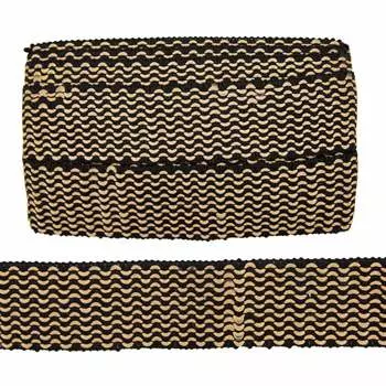 Тесьма АЙРИС, CYY3161 5см*9.14м (коричн, беж) (черн/беж)