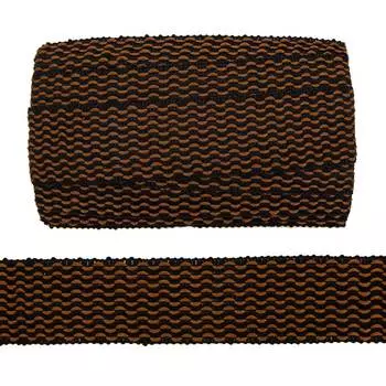 Тесьма АЙРИС, CYY3161 5см*9.14м (коричн, беж) (черн/кор)