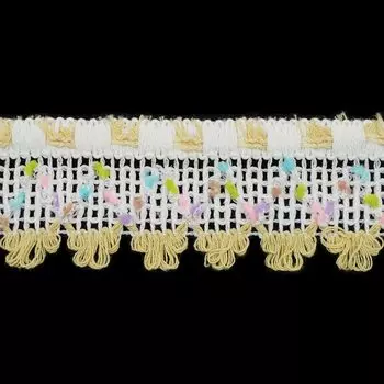 Тесьма KJ609 *13,71м. (бел/беж)