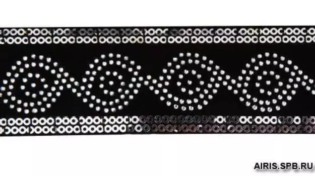 Тесьма отд. с пайетками и стразами 0402-7747