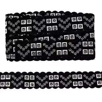 Тесьма отд. со стразами 0402-7677