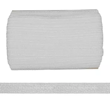 Тесьма отделочная 15мм*25м (SR045 белый)