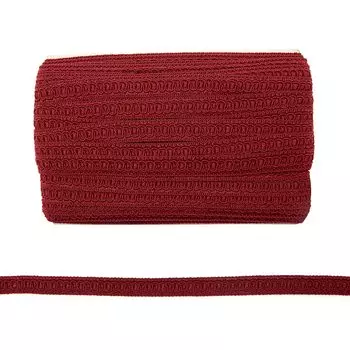 Тесьма отделочная 15мм*25м (SR049 бордовый)