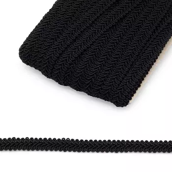 Тесьма отделочная 'Шанель' 13мм*25м (SR034 черный)