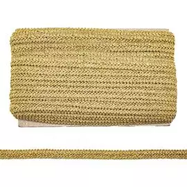 Тесьма отделочная 'Шанель', металлизир. 13мм*25м (SR38 золото)