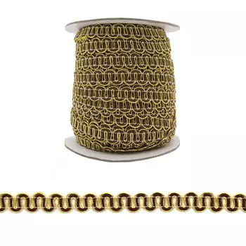 Тесьма отделочная TR070 7мм*25м (3202/золото)