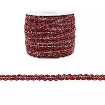 Тесьма отделочная TR122 7мм (3064 бордо)