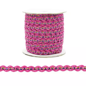 Тесьма отделочная TR122 7мм (3085 цикламен)