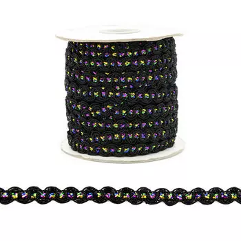 Тесьма отделочная TR122 7мм (3204 черный)