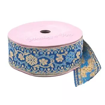 Тесьма жаккард 3918, 40мм*16,4м Индия Hobby&amp;Pro