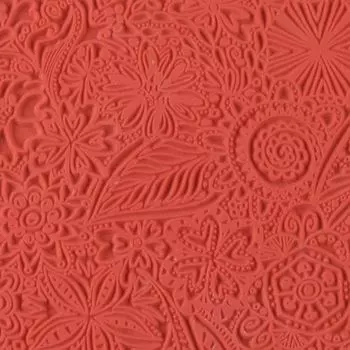 Текстура для пластики резиновая 9х9 см Цветы CE95005