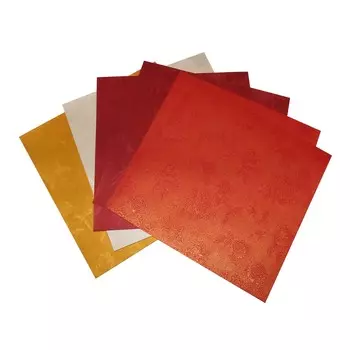 Текстурированная бумага для квиллинга 120гр., 20,32см*20,32см 'Роза', маленькая упаковка