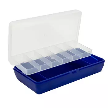 ТИП-5 Коробка, двухъярусная c микролифтом, 210*110*50 мм. (ультрамарин)