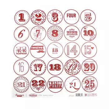 TR24 Веллум 30*30 см Numbers