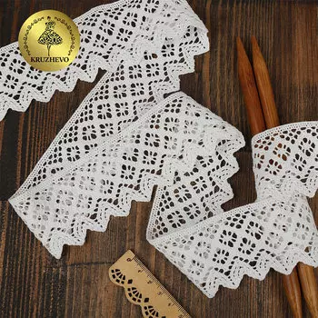 TR.1003 Кружево хлопковое 50мм*10м (01 белый)