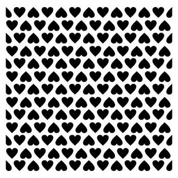 Трафарет Сердечки 15,2*15,2см толщина 0,31мм SCB53100004