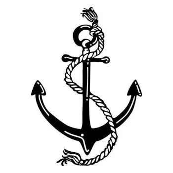 Трафарет-силуэт Marabu А4 см (002 якорь)