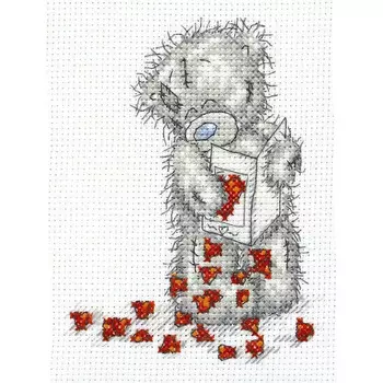 TT12 Набор для вышивания Anchor 'Маленькие сердечки' 11x8 см