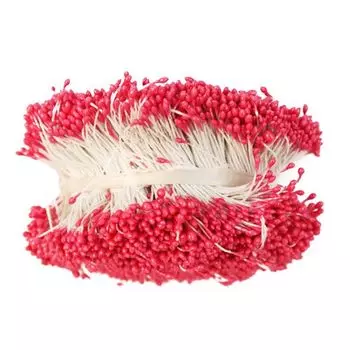 Тычинки пластик (алый)