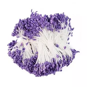 Тычинки с блестками (сиреневый)