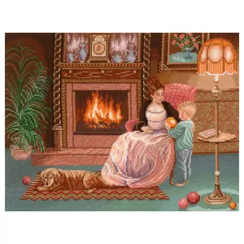 У-06 Набор для вышивания 'У камина', 40*30 см