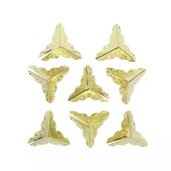 Уголок декоративный для шкатулок 25*25мм, 8шт золото