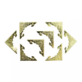 Уголок декоративный для шкатулок 40*40 мм, 8шт золото